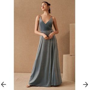 Jenny Yoo Andi Velvet Wrap Dress NWT